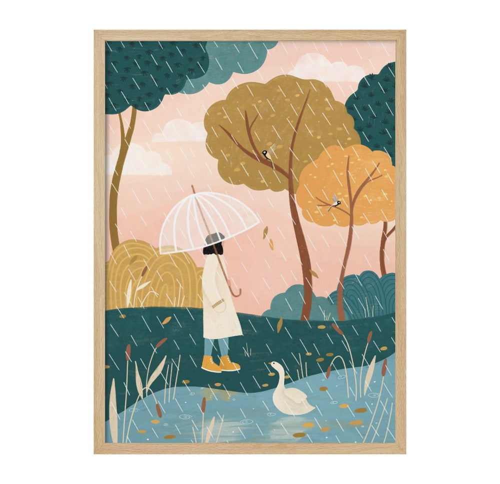 Autumn Walk Art Print