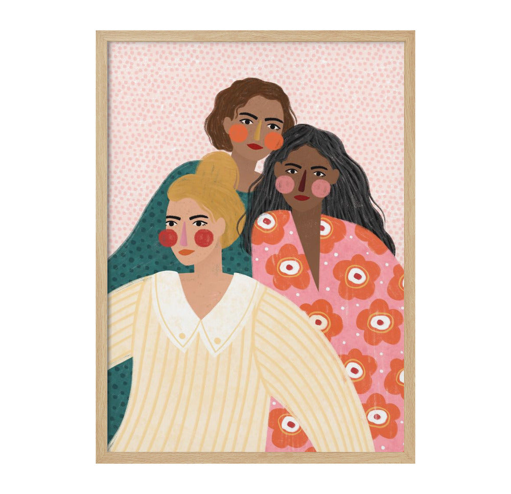 Girl Friends Art Print