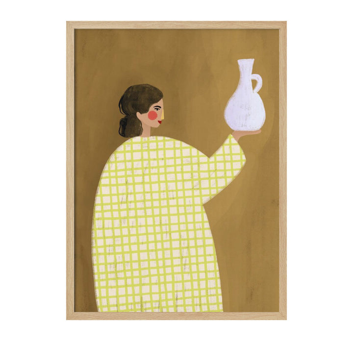 The Woman With Vase Art Print