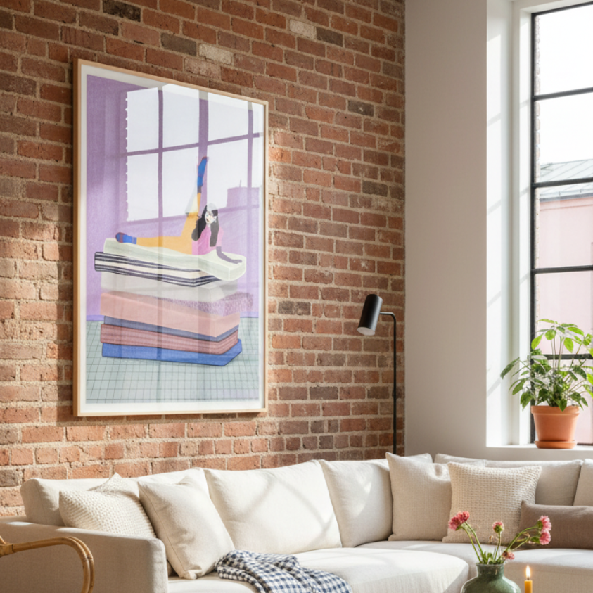 Cuadro "Raise your leg up to your head"