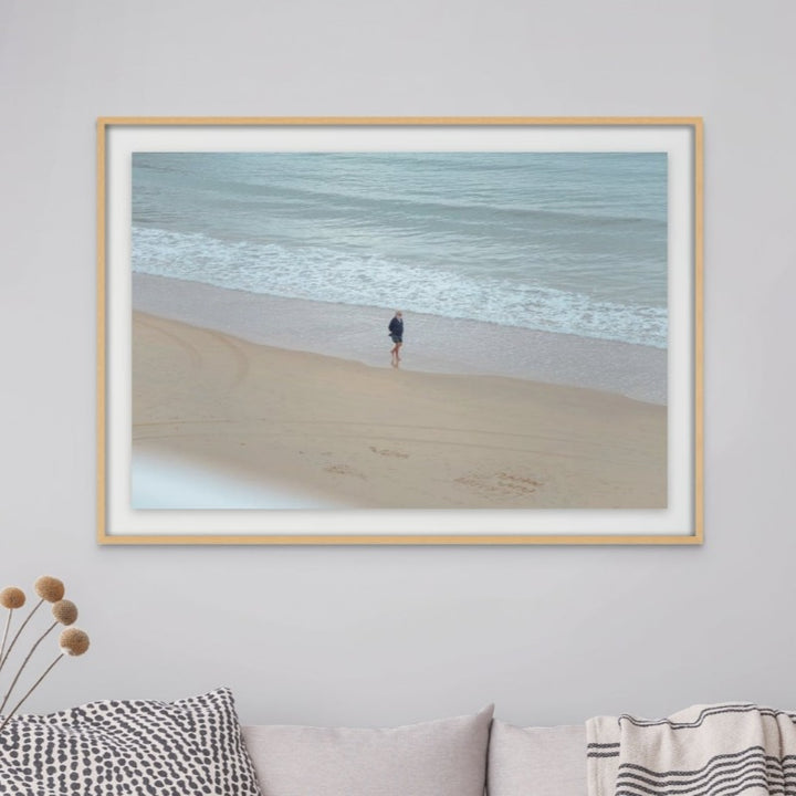 Thinking of sea Art Print