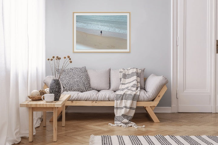 Thinking of sea Art Print