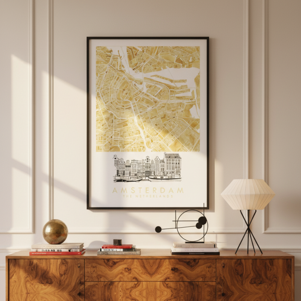 Cuadro "Amsterdam Watercolor"