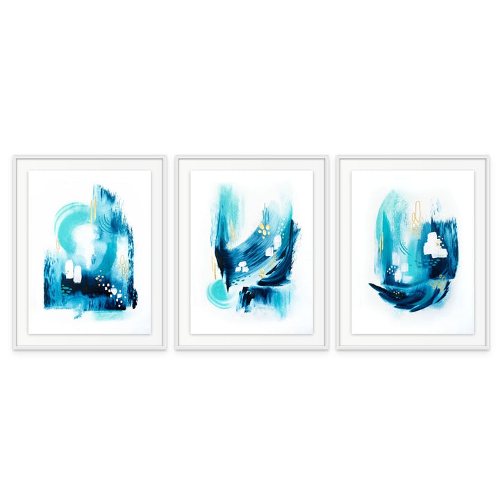 Set "Trident seas 1" + "Trident seas 2" + "Trident seas 3" Art Prints