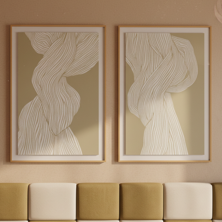 Set de cuadros "Fibers"