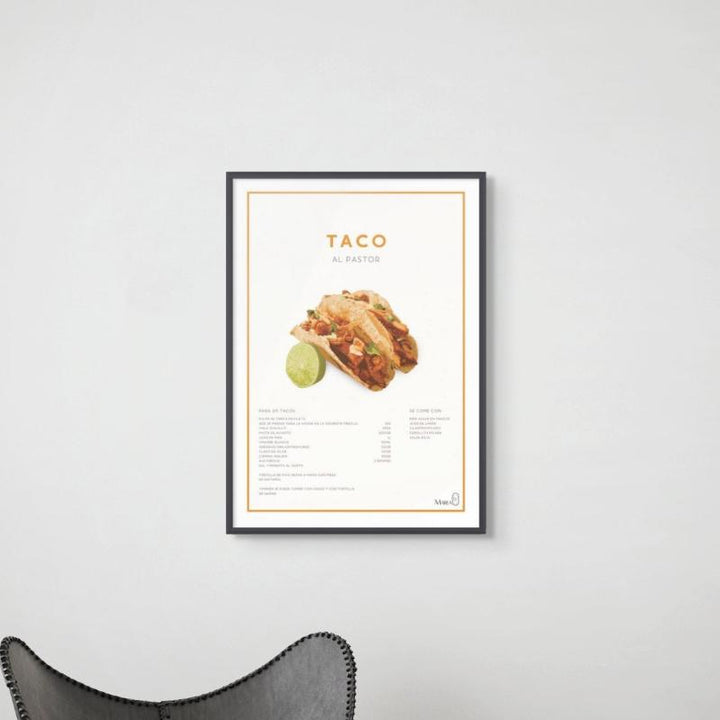 Taco al pastor Art Print