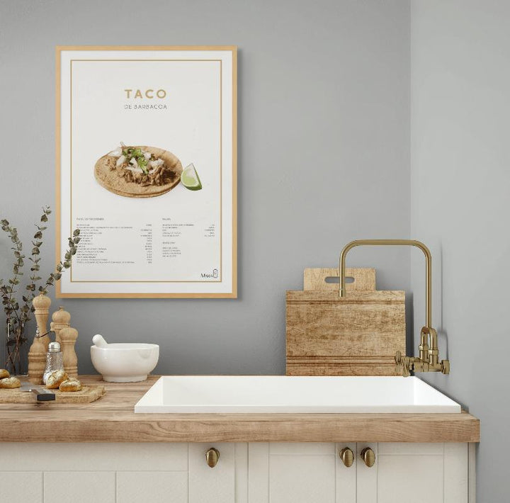 Taco de barbacoa Art Print