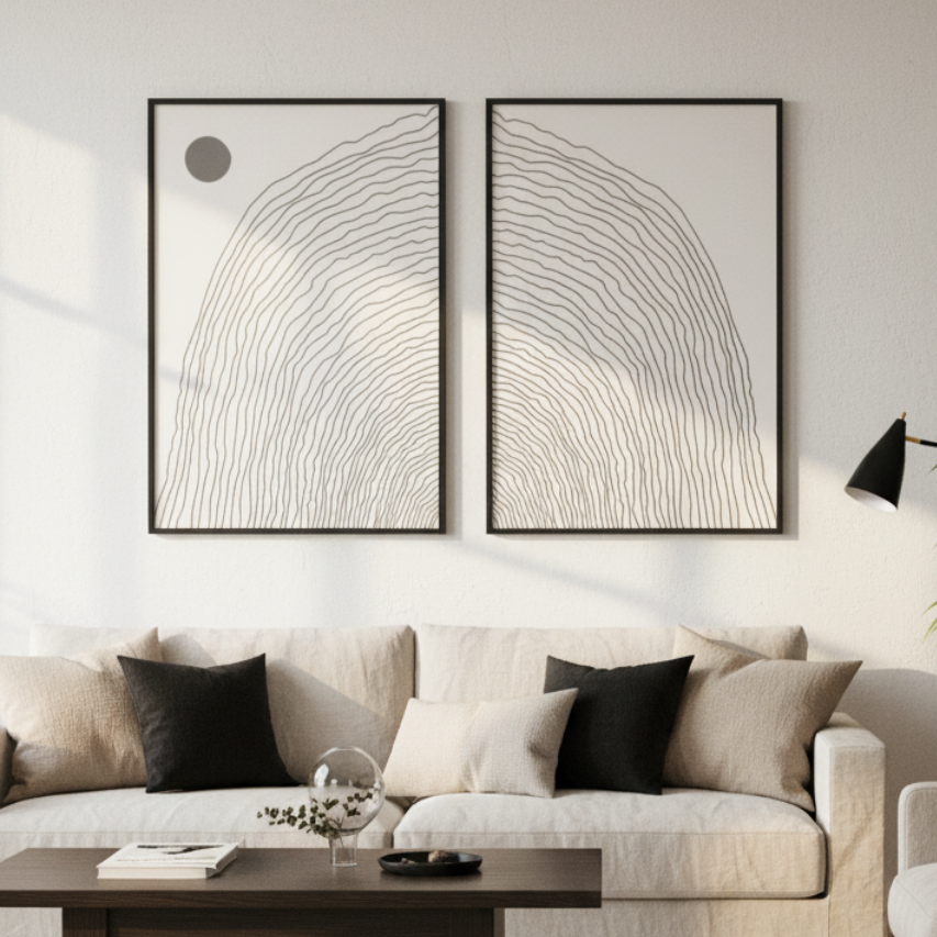 Cuadro "Boho Lines Series #7"