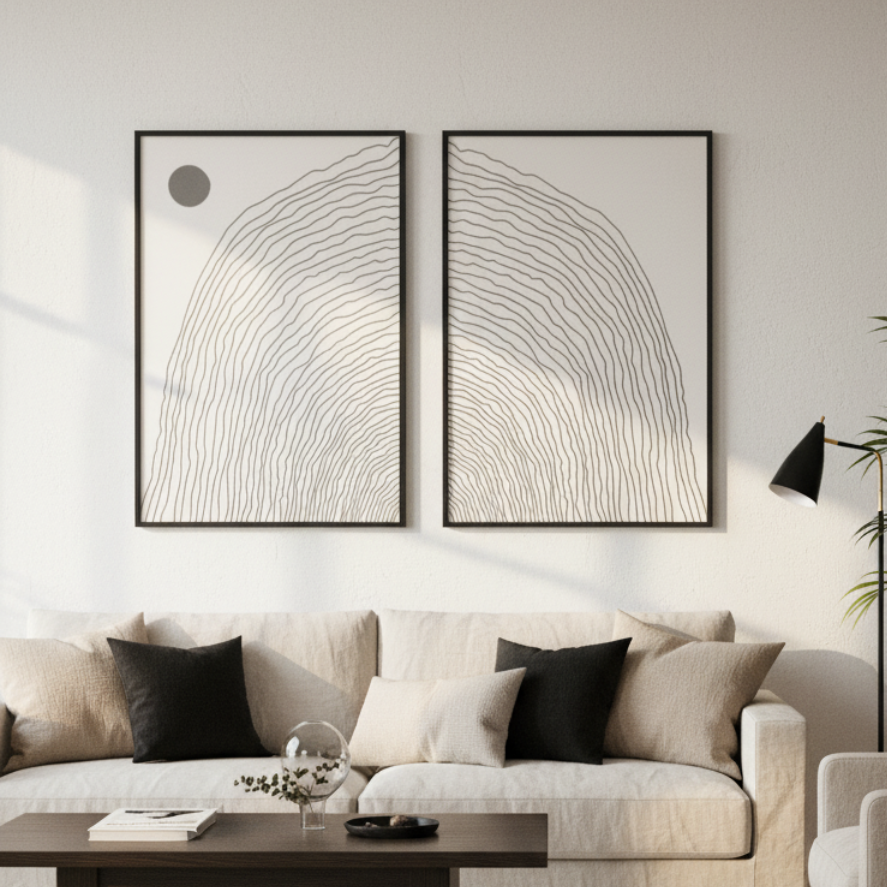 Cuadro "Boho Lines Series #4"