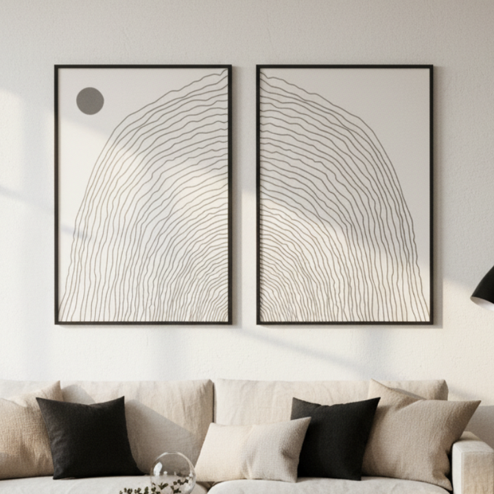 Set de cuadros "Boho Lines Series"