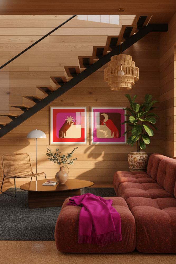 Cuadro "Human Forms with a Vivid Color Palette"