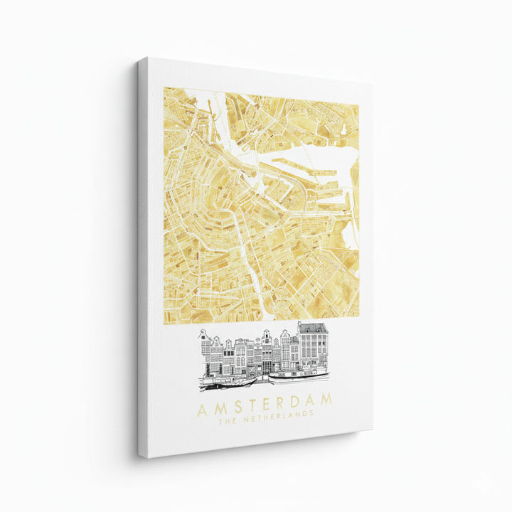 Cuadro "Amsterdam Watercolor"