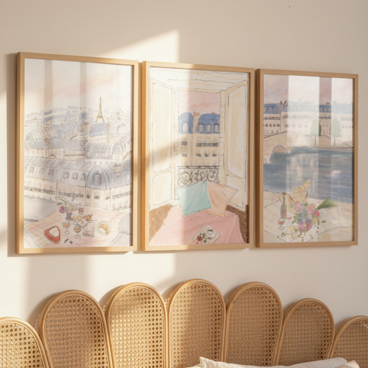Set de cuadros "Paris Daydream"