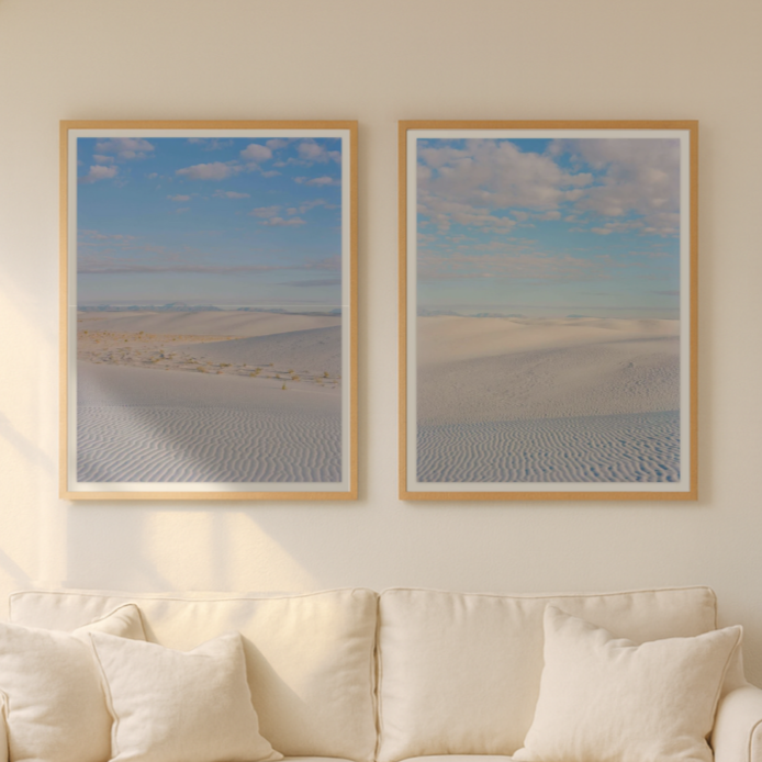 Set de cuadros "White Sands New Mexico"
