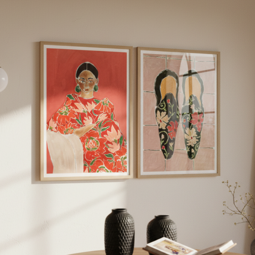 Set de cuadros "Floral Muse"