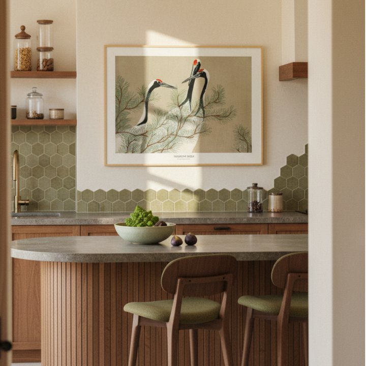 Cuadro "Cranes From Momoyogusa"