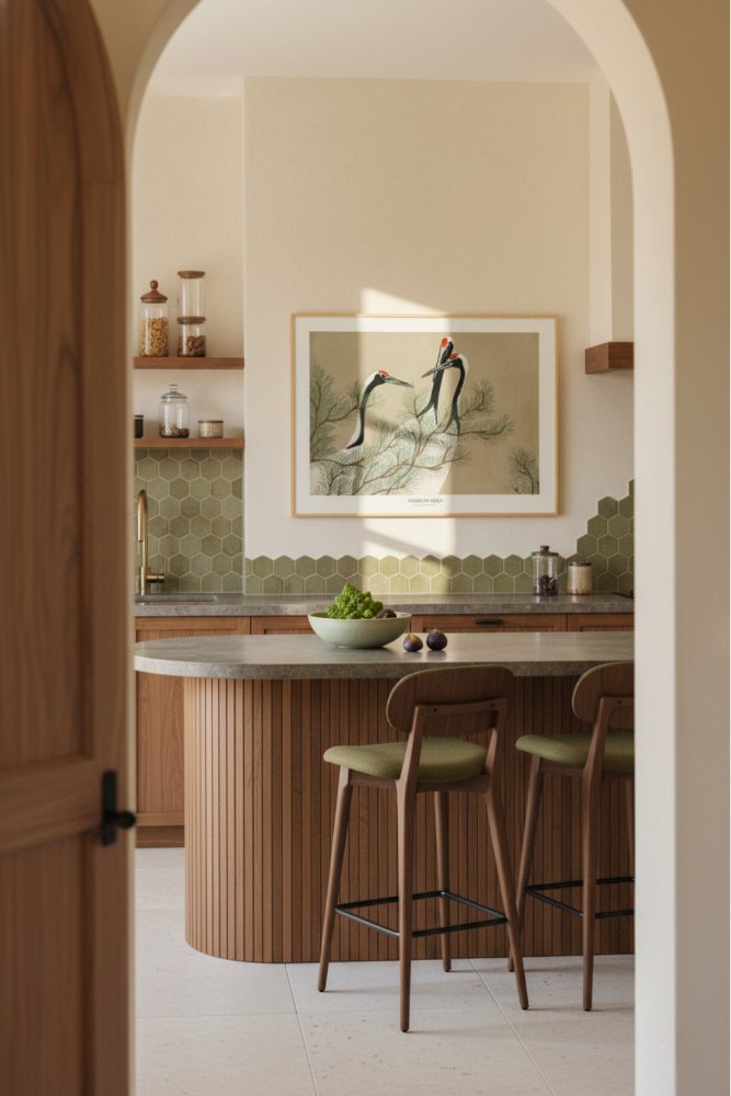 Cuadro "Cranes From Momoyogusa"