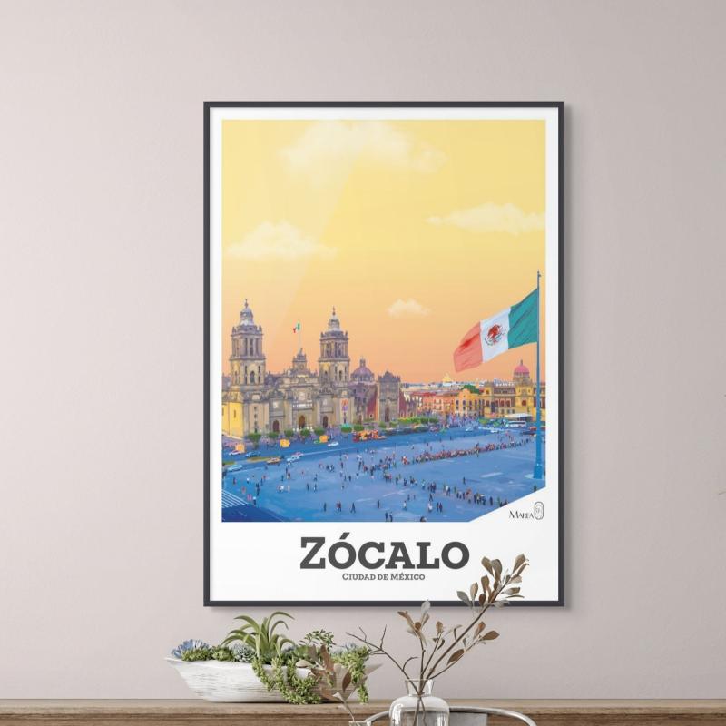 Zócalo Art Print